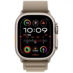 Apple Watch Ultra 2 GPS + Cellular, 49 мм, корпус из титана, ремешок Alpine оливкового цвета, размер M, MRFJ3