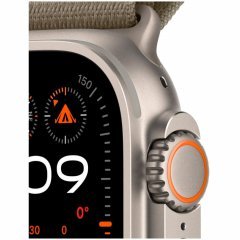 Apple Watch Ultra 2 GPS + Cellular, 49 мм, корпус из титана, ремешок Alpine оливкового цвета, размер M, MRFJ3